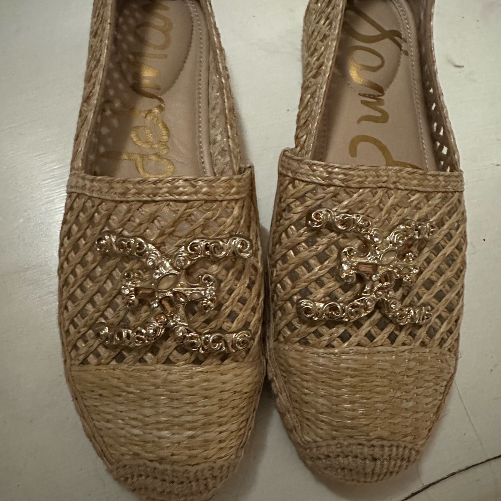 Sam Edelman Tan Woven Espadrilles